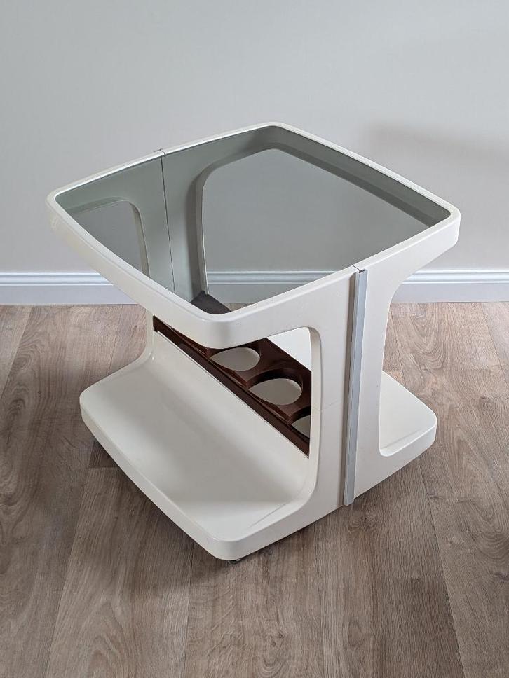 Marc Held Design Barwagen Jaren '70 | Space Age Trolley, Verzamelen, Retro, Huis en Inrichting, Ophalen