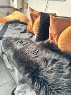 Plaids kussens hoesjes zwart cognac 11 delig izgs, Huis en Inrichting, Woonaccessoires | Plaids en Woondekens, Ophalen, Zo goed als nieuw