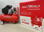Nieuwe compressor 50 liter Kraft world, 25 tot 100 liter, Ophalen, Zo goed als nieuw, 200 tot 400 liter/min