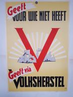 Poster voor Volksherstel RVD Jacob Jansma, Verzenden, Zo goed als nieuw, A1 t/m A3, Reclame