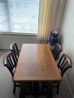 Tafel 140x85cm met 4 stoelen, Huis en Inrichting, Complete eetkamers, Ophalen, Zo goed als nieuw, 4 tot 6 stoelen