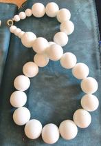 Ketting met witte stenen, Sieraden, Tassen en Uiterlijk, Kettingen, Ophalen of Verzenden, Zo goed als nieuw