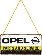 Opel parts and service relief reclamebord van metaal deco