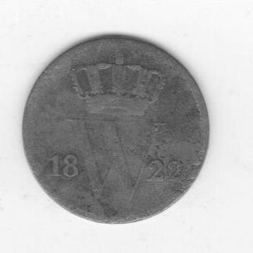 1 cent Nederland jaar 1822 Utrecht beschikbaar voor biedingen