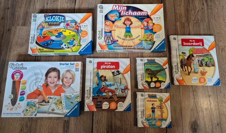 TipToi starterspakket en losse spellen, Kinderen en Baby's, Speelgoed | Educatief en Creatief, Zo goed als nieuw, Met geluid, Ophalen