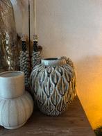 Beige bruine grote vaas Light&Living, Ophalen of Verzenden, Zo goed als nieuw, Overige kleuren, Minder dan 50 cm