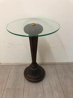 Prachtig Planten Zuil of Bijzet Tafeltje met glazen blad., Gebruikt, Cornwallantiques@hotmail.com, Ophalen of Verzenden, Veenpolderstraat 37  2013 SV Haarlem