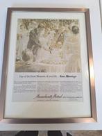 Oude reclame poster, Ophalen of Verzenden, Gebruikt, Reclamebord