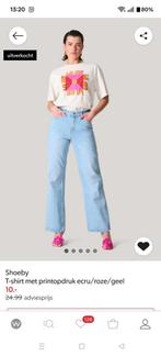 Dames t shirt wit met roze Shoeby Muse, Ophalen of Verzenden, Zo goed als nieuw