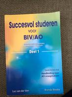 Succesvol studeren voor BIV/AO - Deel 1, Ophalen of Verzenden, Beta, Zo goed als nieuw, HBO