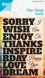 Clear stamps - tekst ENG I am sorry, Ophalen of Verzenden, Nieuw, Clearstamp