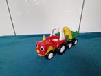 Fisher-Price rode tractor met groene kar + varken hooiberg, Ophalen of Verzenden, Gebruikt, Speelset