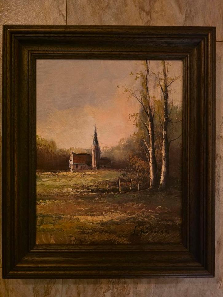 Antiek olieverfschilderij, Antiek en Kunst, Kunst | Schilderijen | Klassiek, Ophalen of Verzenden