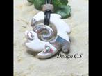 UNIEK Ketting Handmade Ketting met hanger Klei Uv-Hars, Ophalen of Verzenden, Nieuw, Overige materialen, Met hanger