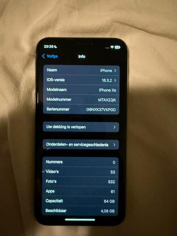 Iphone XS 64GB Spacegrijs  beschikbaar voor biedingen