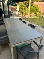 Design Tuintafel - 10 persoons - Graniet/Natuursteen, Huis en Inrichting, Tafels | Eettafels, Ophalen, Gebruikt, 100 tot 150 cm