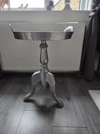 2 Zilverkleurige RM Stijl Bijzettafeltjes - Haarlem, Minder dan 55 cm, Gebruikt, Metaal of Aluminium, RM