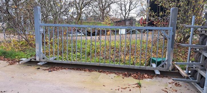 Weidepoort poort draaihek, Tuin en Terras, Tuinhekken en Hekwerk, Gebruikt, Overige typen, IJzer, Met poort, Ophalen of Verzenden
