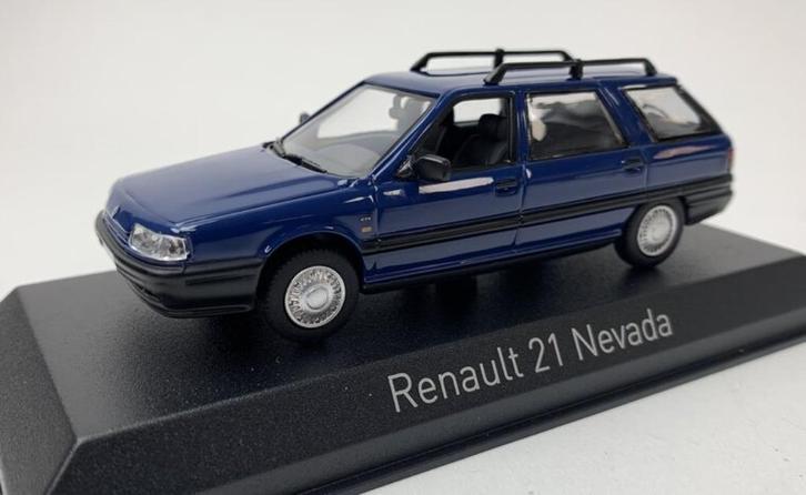 Renault 21 Nevada 2018 Blauw Schaal 1/43 Norev, Hobby en Vrije tijd, Modelauto's | 1:43, Nieuw, Auto, Norev, Ophalen of Verzenden