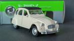 Citroen 2CV Wit 1:60 Welly Pol, Ophalen of Verzenden, Zo goed als nieuw