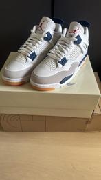 Nike SB x Air Jordan 4 "White Navy" – Maat 47,5 EU, Wit, Nieuw, Ophalen of Verzenden, Sneakers of Gympen