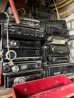 12 auto radios met verloop stekkers jvc, pioneer , oldtimer, Ophalen of Verzenden, Gebruikt