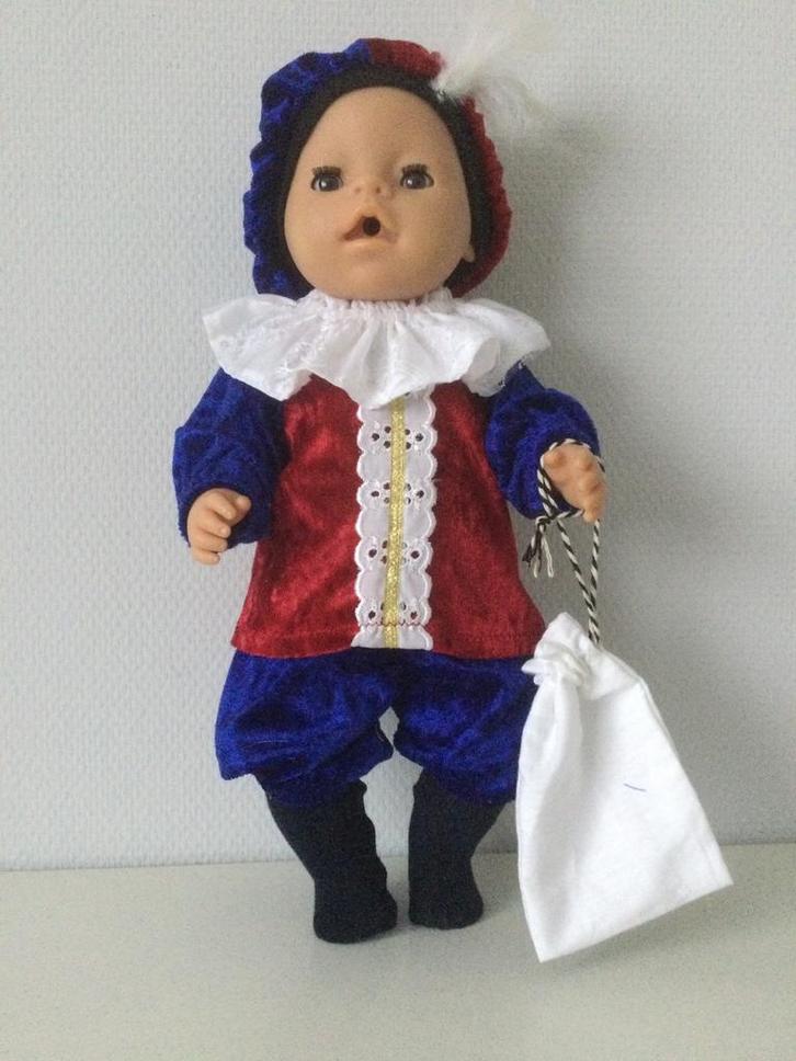 Poppenkleertjes babypop 43 cm babyborn pop 43 cm pietenpak, Kinderen en Baby's, Speelgoed | Poppen, Nieuw, Babypop, Ophalen of Verzenden