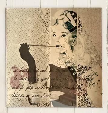 Audrey Hepburn schilderij beschikbaar voor biedingen