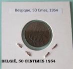 België, munt, koper, 50 centimes, div. jaren, Postzegels en Munten, Ophalen of Verzenden, België, Losse munt