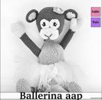 IK-KE - Haakpakket Ballerina aap - lichtroze, Hobby en Vrije tijd, Breien en Haken, Nieuw, Patroon of Boek, Ophalen of Verzenden