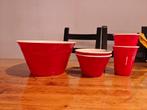 American party schalen  set - hard plastic, Ophalen, Zo goed als nieuw, Rond