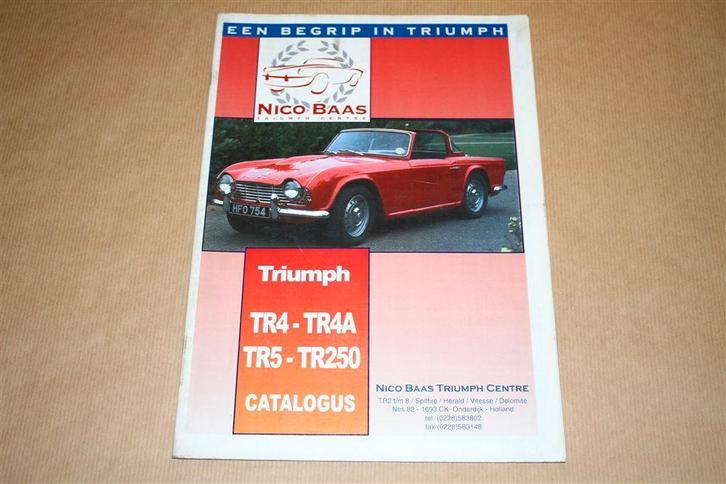 Triumph TR4 - TR4A - TR5 - TR250 Catalogus, Auto diversen, Handleidingen en Instructieboekjes, Ophalen of Verzenden