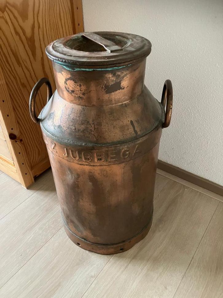 Verkoperde melkbus, Antiek en Kunst, Antiek | Koper en Brons, Koper, Ophalen