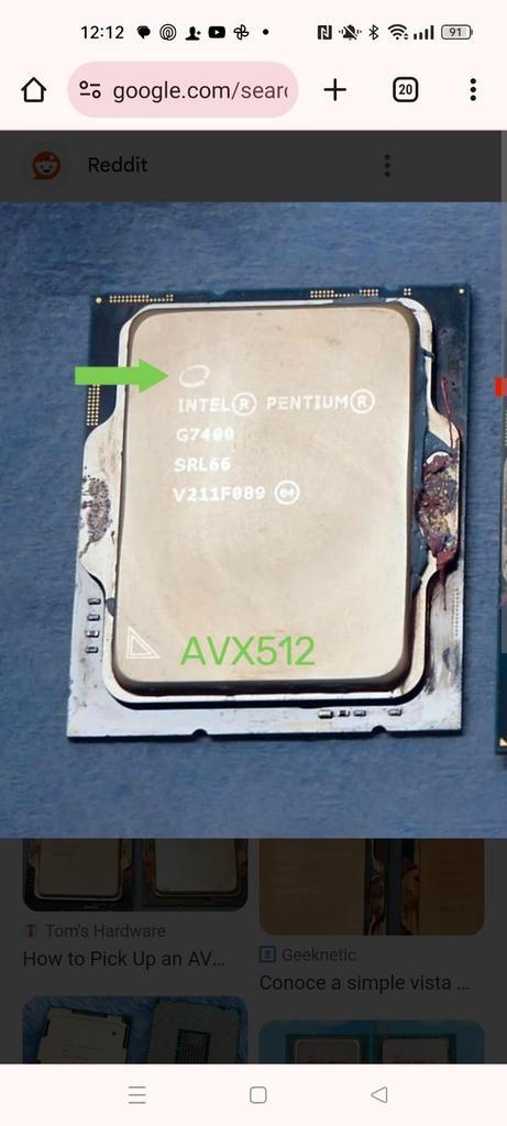 Te koop gevraagd : Intel G7400 Gold met AVX512 instructies, Computers en Software, Processors, Gebruikt, 2-core, Ophalen of Verzenden