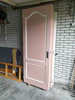 Massieve houten paneeldeuren + deur met glas, Ophalen, Gebruikt, 80 tot 100 cm, Binnendeur