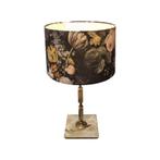 Vintage onyx en messing tafellamp, Huis en Inrichting, Lampen | Tafellampen, Ophalen, Overige materialen, Gebruikt, Vintage