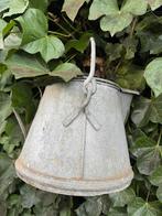 Oude zinken kan emmer brocante, Ophalen of Verzenden