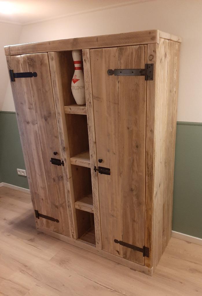 Kledingkast kinderkamer open vakken meidenkast Echt Hout, Kinderen en Baby's, Kinderkamer | Commodes en Kasten, Nieuw, Kast, 105 cm of meer