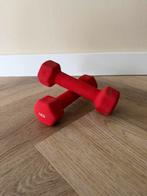 Rode Dumbells 2x 1 kg, Ophalen, Zo goed als nieuw, Dumbbell