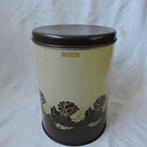 Brabantia groot retro voorraadblik beige bruin opberg bak, Ophalen of Verzenden, Huis en Inrichting