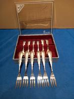 12 zwaar verzilverde 100 gebaksvorkjes Sola, Ophalen of Verzenden