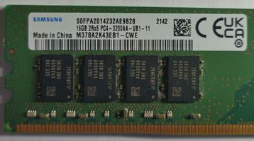16GB DDR4 1x16GB PC4-3200MHz Samsung Desktop 4221 beschikbaar voor biedingen