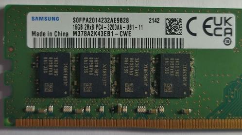16GB DDR4 1x16GB PC4-3200MHz Samsung Desktop 4221, Computers en Software, RAM geheugen, Gebruikt, Desktop, 16 GB, DDR4, Verzenden