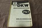 DKW RT125 mit hinterrad federung 1953 ersatzteil katalog, Ophalen of Verzenden, Overige merken