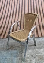 13 x Wicker Aluminium terrasstoelen cafe terras stoelen tuin, Huis en Inrichting, Stoelen, Kunststof, Zwart, Ophalen of Verzenden