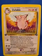 Clefable 17/64 - Jungle (1st edition), Hobby en Vrije tijd, Verzamelkaartspellen | Pokémon, Gebruikt, Losse kaart, Verzenden