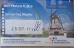 Het Molen Vijfje - Eerste Dag Uitgifte 2014, Ophalen of Verzenden, Na 1940, Gestempeld