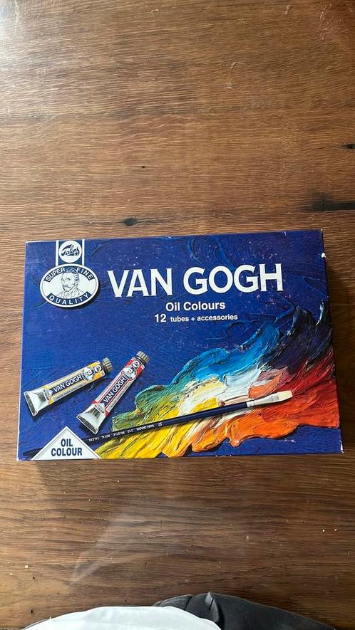 Van gogh schilder stet 12 tubes + accessoires, Hobby en Vrije tijd, Schilderen, Nieuw, Olieverf, Ophalen of Verzenden
