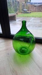 Oude groene fles - decoratief, Ophalen, Gebruikt, Glas, Minder dan 50 cm