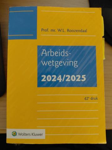 Arbeidswetgeving 2024/2025 - Roozendaal beschikbaar voor biedingen